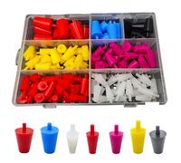 Kit Cono Silicone Alta Temp 60pz per Lavoro di Rivestimento a Polvere e Anodizza