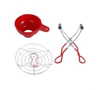 Kit Conserva 3 Acciaio per Vasetti Kit Conserva 3 Acciaio per | 3 essenziali, acciaio , anti-ruggine, per vasetti bocca larga, marmellate fatte in casa