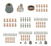 Kit consumabili per parti di taglio al plasma per CUT60, set da 23 pezzi con punte per elettrodi e ugelli (kit da 20 pezzi da 0,9 mm)