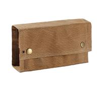 Kit contenitori TravelSpice, Borsa portatile per spezie da viaggio con 9 tasche, Kit CampingSpice Borsa pieghevole per riporre condimenti in tela Organizzatore Portabottiglie per (Cachi)