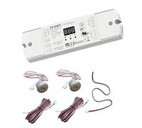 Kit Controller LED SPI Per Scale WIFI, Con 2 Sensori PIR, Pulsanti UP Down, per Strisce Led Pixel Running, Monocolore e RGB, 5-24V DC, 2 Uscite SPI TTL, Display Digitale, Fino a 900 Pixel, App TUYA