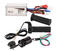 Kit Controller Scooter Elettrico, Controller per Monopattino, Scooter 24v, Regolatore Brushed Velocità 250W Impugnatura a Torsione Dell'acceleratore Blocco Elettrici per Parti Riparazione