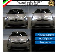 KIT CONVERSIONE A FARI FULL LED ANTERIORI TOYOTA PRIUS MK3 CANBUS 6000K XENO