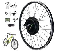 Kit conversione bici elettrica 20 "/ 24" / 26 "/ 27.5" / 28 "/ 29" / 700c ruota anteriore anteriore 36V - 48V regolabile in 250-1000 watt, kit conversione bici elettrica pedelec bi