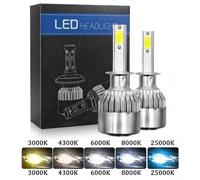 Kit Conversione Fanali Fari LED FULL COB H1 4 X 10W 40W 12 24 V 40W 10000 Lumens