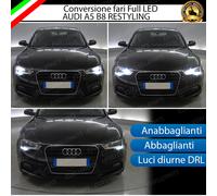 KIT CONVERSIONE FARI ANTERIORI FULL LED AUDI A5 B8 RESTYLING CANBUS 6000K XENON