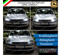 KIT CONVERSIONE FARI FULL LED OPEL CORSA C ANABBAGLIANTI ABBAGLIANTI POSIZIONE