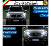 KIT CONVERSIONE FARI FULL LED SSANGYONG REXTON MK3 CANBUS MONOLED MONO LED