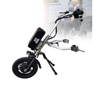 Kit Conversione per Attacco per Sedia Rotelle Elettrica con Luce Anteriore E Altoparlante, Attacco per Sedia Rotelle Elettrica Fai Te 500W, Carrello Elettrico con Regolazione 3 Velocità,B