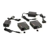 Kit convertitore multimediale Ethernet ULTIMODE M-407M ( trasmissione tramite una fibra monomodale 40Km )
