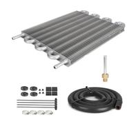 Kit Convertitore Universale Per Radiatore, Tubo Dell'aria Condizionata Per Auto A 4/6/8 File, Cinghia Del Condensatore, Tubo Del Radiatore Dell'olio(8 Row Silver)