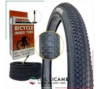 KIT COPERTONE BICI E CAMERA D'ARIA 27.5 X 2.10 54 584 VALVOLA PRESTA DEESTONE