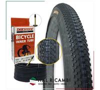 KIT COPERTONE BICI E CAMERA D'ARIA 29 X 2.10 54 622 NERO VALVOLA PRESTA DEESTONE