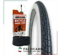 KIT COPERTONE E CAMERA D'ARIA BICI 28 700 X 35 37 622 28 X 1 5/8 1 3/8 PRESTA 48