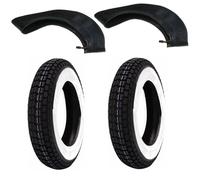 Kit Copertoni 3.50 10 Fascia Bianca E Camera D'Aria LML STAR DE LUXE 125 150 200