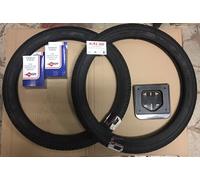 KIT Copertoni Coperture 2x17 Camera d'aria porta targa PIAGGIO CIAO