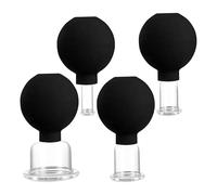 Kit Coppe per Massaggio Viso | Coppe Portatili per Viso,Set di 4 con Aspirazione a Vuoto per Estetista e Casa