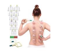 Kit Coppettazione per Massaggio Corporeo Sottovuoto Sollievo dal Dolore 24 Pezzi