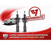 KIT COPPIA 2 AMMORTIZZATORI SOSPENSIONE ANTERIORI per DACIA DUSTER 2010-2018