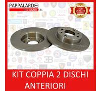 KIT COPPIA 2 DISCHI ANTERIORI FERODO PER LANCIA MUSA YPSILON DELTA II DEDRA