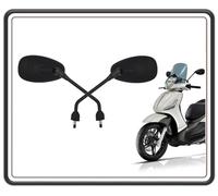 KIT COPPIA 2 SPECCHI SPECCHIETTI SPECCHIO SPECCHIETTO RETROVISORE NERO LATO DESTRO E SINISTRO PER PIAGGIO BEVERLY125 FINO AL 2015 - BEVERLY 300 DAL 2010 AL 2020 - PIAGGIO BEVERLY 350 dal 2012 al 2021.