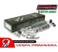 KIT COPPIA AMMORTIZZATORI CARBONE REGOLABILI GRIGI PIAGGIO VESPA 50 SPECIAL 1971