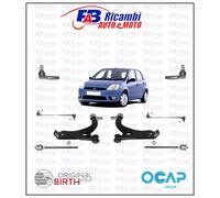 KIT COPPIA BRACCI + BIELLETTE + SNODI E TEST.SCATOLA GUIDA FORD FIESTA 5 V