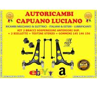KIT COPPIA BRACCI E BIELLETTE CON TESTINE E GOMMINI FAST ALFA ROMEO 145 146155