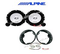 Kit coppia casse 2 vie anteriori Alpine Ford S-Max con adattatori e supporti