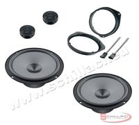 Kit coppia casse anteriori HERTZ per Fiat Grande Punto con adattatori