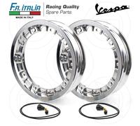 KIT COPPIA CERCHI CERCHIO SCOMPONIBILE TUBELESS PER VESPA 125 ET3 PRIMAVERA