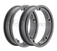 Kit Coppia Cerchi In Lega Ribassati Tubeless Nero 3.00 10 / 3.50 10
