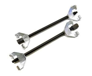 KIT COPPIA COMPRIMI MOLLA AMMORTIZZATORE UNIVERSALE AUTO MOLLE 370MM ATTREZZO