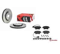 Kit coppia dischi Brembo Posteriore + Pasticche Grande Punto Abarth 155/180 cv