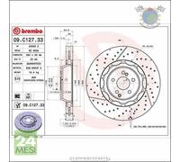 Kit coppia dischi freno Brembo Anteriore per MERCEDES CLASSE S AMG65 AMG63 650
