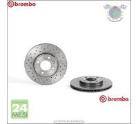 Kit Coppia Dischi Freno Forati Brembo Ant Per Vw Vento Caddy Lupo
