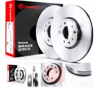 Brembo Disco freno 08.8302.11 Posteriore pieno verniciato UV Set 2 pezzi per BMW 3 Compact E36