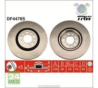 Kit coppia dischi freno TRW Anteriore per ALFA ROMEO GIULIETTA SPIDER BRERA #cb