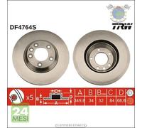 Kit coppia dischi freno TRW Anteriore per AUDI Q7 PORSCHE PANAMERA CAYENNE V #cs