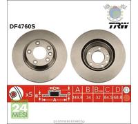 Kit coppia dischi freno TRW Anteriore per AUDI Q7 PORSCHE PANAMERA CAYENNE VW T