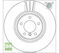 Kit coppia dischi freno TRW Anteriore per BMW 1 E88 135 E82