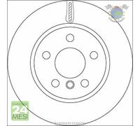 Kit coppia dischi freno TRW Anteriore per BMW 2 F45 216 214 MINI