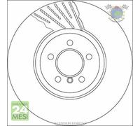 Kit coppia dischi freno TRW Anteriore per BMW 7 F01 F02 F03 F04 ActiveHybrid #fp