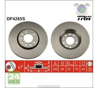 Kit coppia dischi freno TRW Anteriore per CADILLAC BLS OPEL VECTRA C SIGNUM 2 S