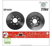Kit coppia dischi freno TRW Anteriore per CHEVROLET SPARK MATIZ AVEO DAEWOO KAL