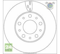 Kit coppia dischi freno TRW Anteriore per CITROEN JUMPER FIAT DUCATO PEUGEOT #gw