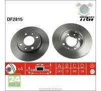 Kit coppia dischi freno TRW Anteriore per CITROEN XSARA PEUGEOT 206+ 306 206