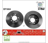 Kit coppia dischi freno TRW Anteriore per DAIMLER XJ JAGUAR