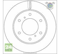 Kit coppia dischi freno TRW Anteriore per FIAT FULLBACK MITSUBISHI L200