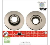 Kit coppia dischi freno TRW Anteriore per FORD ECOSPORT